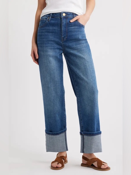 Kut from the Kloth Denim - Kut from the Kloth sienna cuffed high waisted wide leg jeans